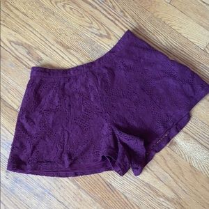 Forever 21 Lacy Dress Shorts.